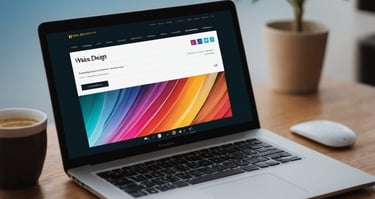 web design on a laptop in shrewsbury, shropshire