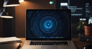 website design on a laptop in shropshire, united kindom