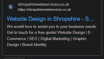 google ad campaigns at shropshire web services