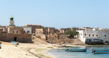 foto praia bairro costeiro em salalah oman