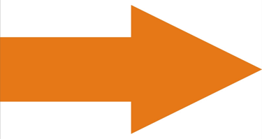 seta para direita cor laranja
