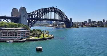 The Sydney Harbor Bridge in Australia