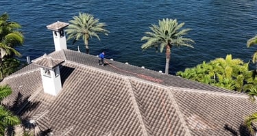 roof soft washing before and after fort lauderdale coastal home roof cleaning 