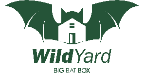 green and white wild yard bog bat box logo advert