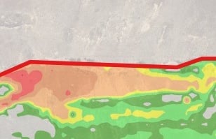 Peat depth estimation map