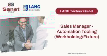 Sales Manager – Automation Tooling (Workholding/Fixture)