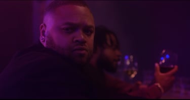 still from unicorn training of joakim at the bar