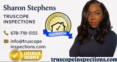 a business card for a business card with a woman in a black top