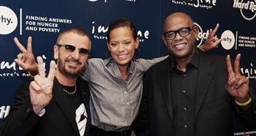 FOREST WHITAKER, KEISHA WHITAKER AND RINGO STARR PROMOTE CAMPAING LAUNCH FOR HOPE NORTH USA TODAY