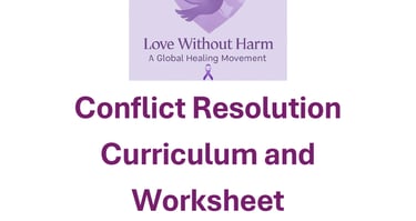 Conflict Resolution Corriculum and Worksheet Grades 7-8