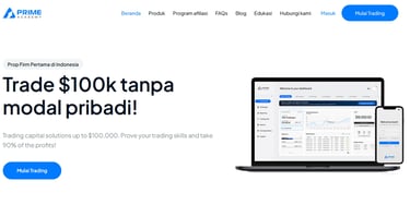 prop firm legal pertama di indonesia prime academy