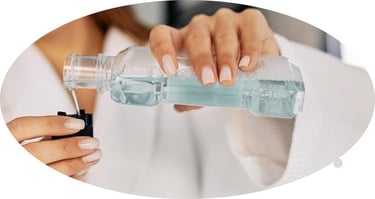 Mouthwash danger hygiene-precision