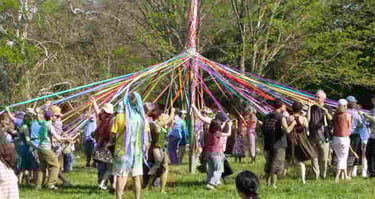 Spellbound Ceremonies May pole Pagan ritual