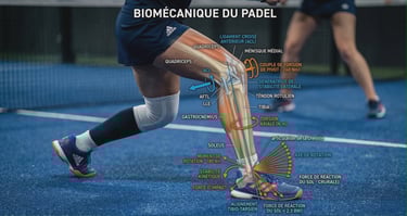 Analyse biomécanique des appuis au padel pour prévenir les entorses du genou et de la cheville