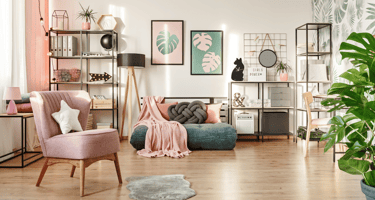 Salon harmonieux grace au travail de l'Holosynergie, méthode d'harmonisation des lieux de vie