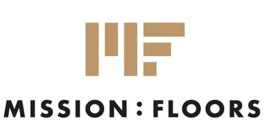 a logo for a flooring company, Mission Floors