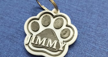 custom 3d printed pet collar tag