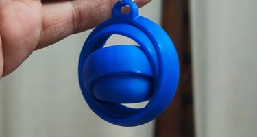 3d printed gyro keychain