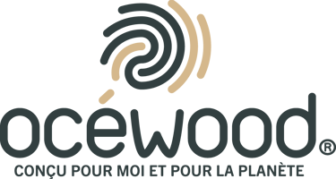 Logo Océwood, gamme de clôtures et lames composites posées par votre paysagiste à Montpellier