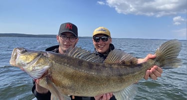 pêche aux sandres sur les lacs landais