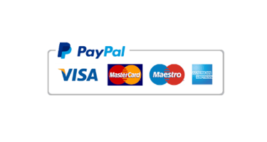 Payment symbols for Paypal, Visa, Master card, american express