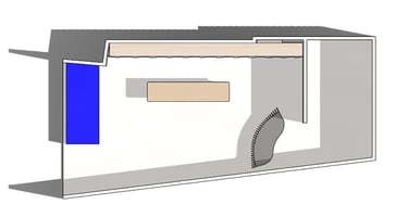 Plan et conception d’un agencement de boutique sur mesure réalisé par Stellar Innov