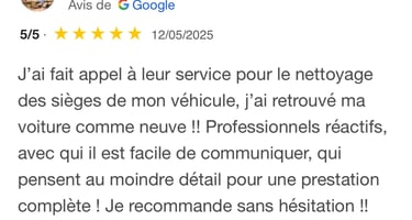 Avis google 5 étoiles clients m&m services pro nettoyage et vitres rouen 
