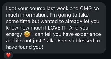 Course review testimony