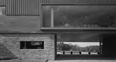 Facade Blessings Clubhouse Fayetteville Arkansas Hospitality, Parks, Recreation by Marlon Blackwell
