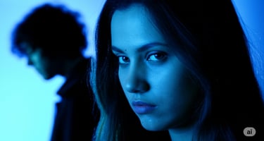 a woman with a man