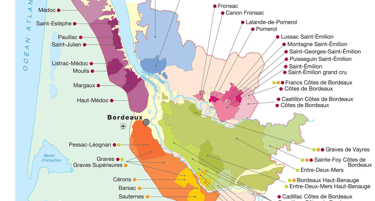 map of bordeaux vineyard