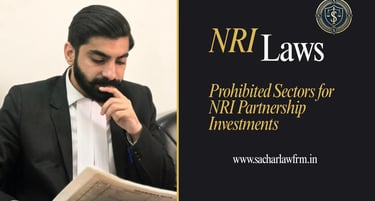 Prohibited Sectors for NRI Partnership Investments