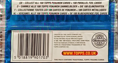 Booster topps série 2 back