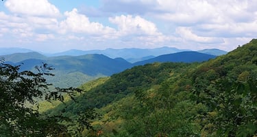 Helen GA - Hogpen Gap views on Russell-Brasstown Scenic Byway & the Appalachian trail