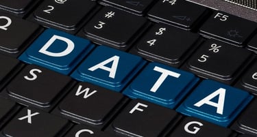 "DATA" Spelled Out on Keyboard