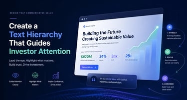 Create a Text Hierarchy That Guides Investor Attention