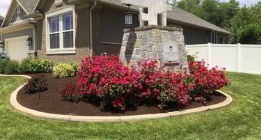 Flower bed maintenance