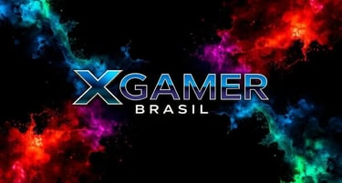 a colorful, abstract, and colorful logo for the x - gamer brasil