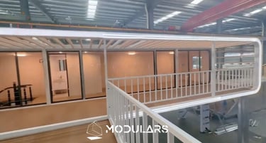 Vivienda modular VM2A1 de doble piso personalizable, MODULARS España