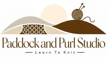 Paddock and Purl Studio Logo