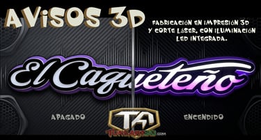 "Aviso 3D Slim LED iluminado ultradelgado para taller car audio"