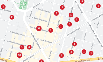 Mapa da cidade para localizar imóvel. Corretor Altair Ivan.