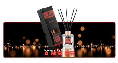 Lopars Amber (Amber) 5 Bambu Çubuklu Oda (oda parfümü) Kokusu 100 ml
