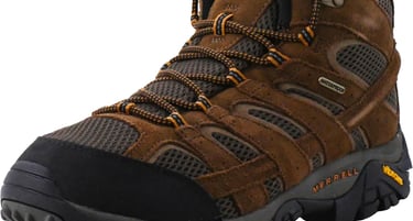 brown suede hiking boot