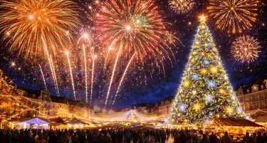 feux d'artifices noël nord