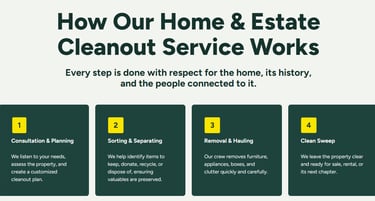 a clean and tidy homepaged website homepage