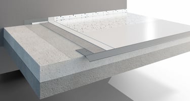 Przekrój posadzki: wzmocniony system Greinplast RSA 20 na trudne podłoża
