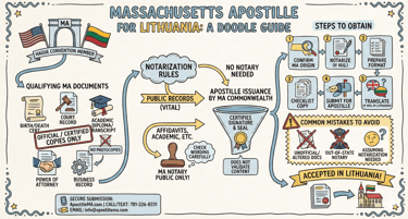 Apostille for Lithuania from Massachusetts document authentication