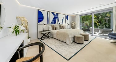 Designer-styled suite with private terrace at Villa Serenity