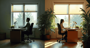 daylight vs darker work environment